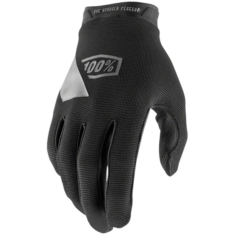 100% Ridecamp Gloves – Black Full Finger Large