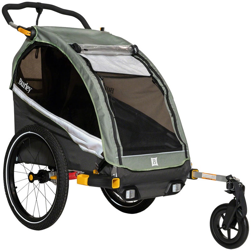 Burley DLite X Child Trailer – Single Sage Green