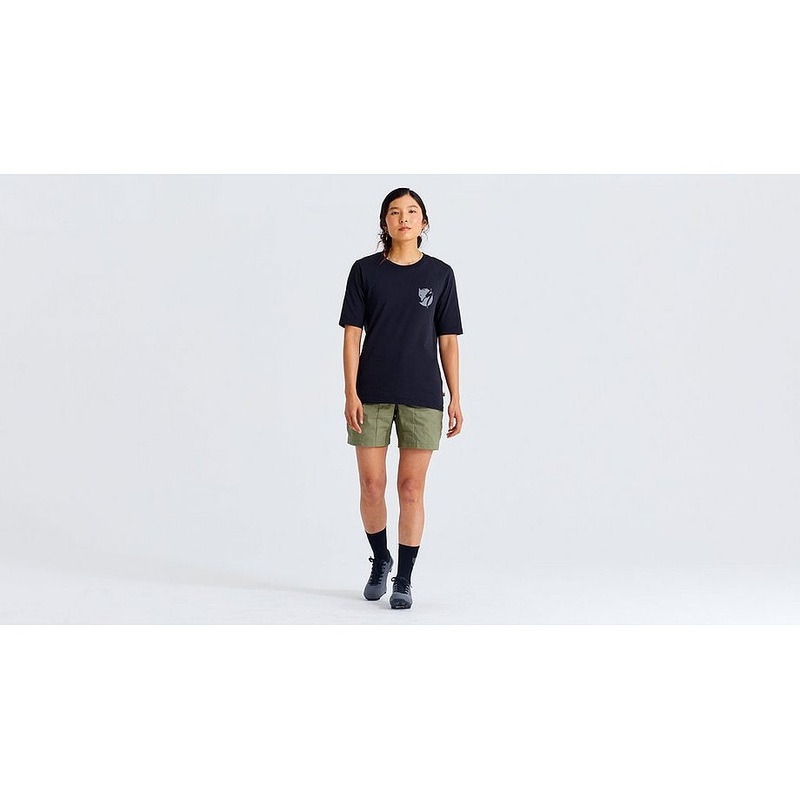 Specialized s/f cotton pocket tee ss wmn black xs