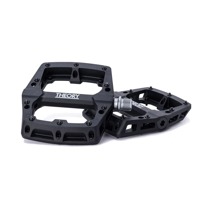 Theory Median Nylon Platform Pedals – Sealed – Removable Pins – 9/16″ – Black