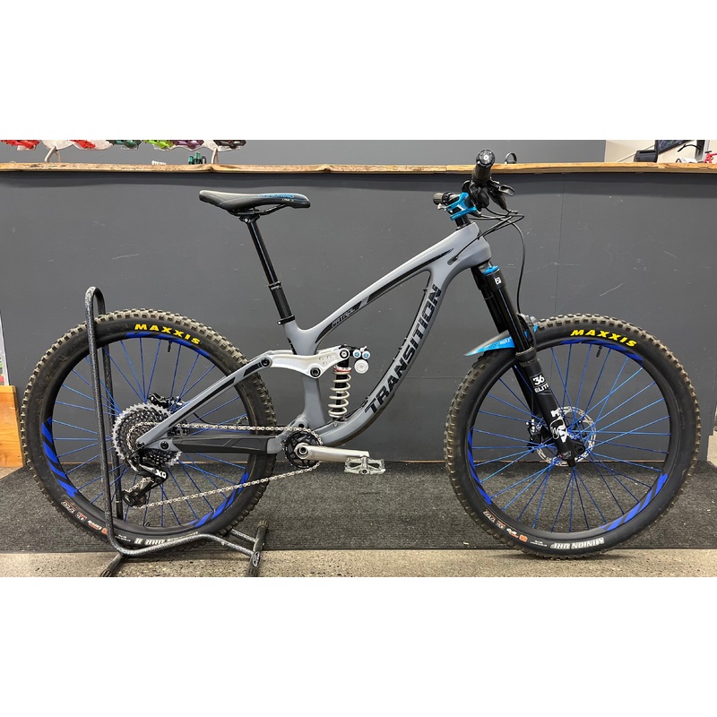 USED Transition Patrol Small Grey / Push Ind / Cane Creek E Wings / Cascade Link / XO / I9-Ibis Carbon Wheels / Code RSC / Chris King BB