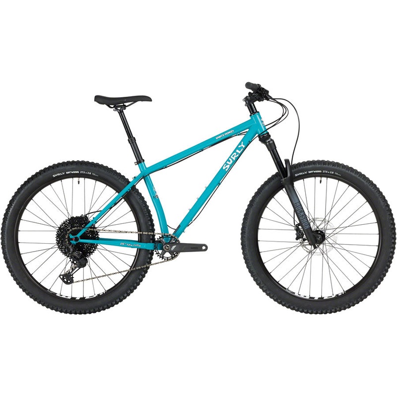 Surly Karate Monkey Front Suspension Bike – 27.5″, Steel, Lost at Sea Blue, Large