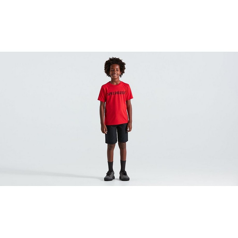 Specialized wordmark tee ss yth flo red m
