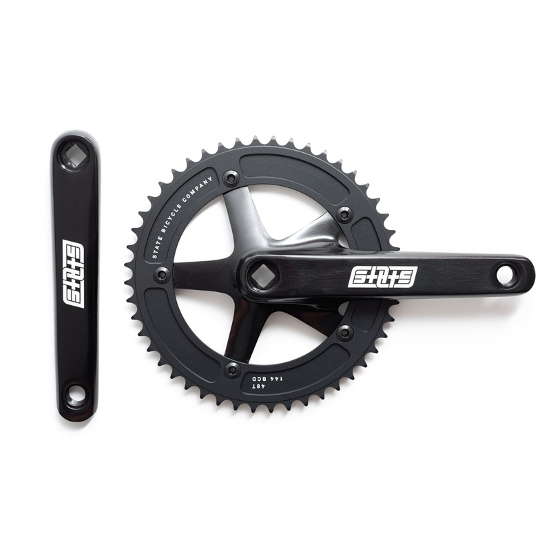 Black Label Series v3 : Fixed-Gear / Single Speed Crankset (Black)
