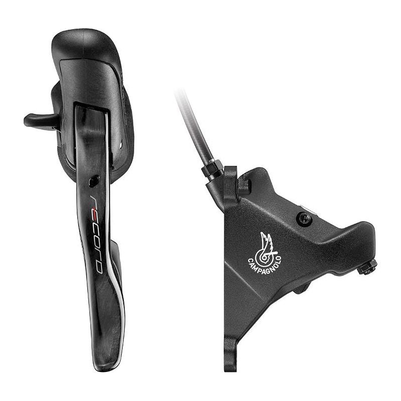 Campagnolo Record Ergopower Hydraulic Brake/Shift Lever and Disc Caliper – Left/Front 12-Speed 160mm Flat Mount Caliper Black