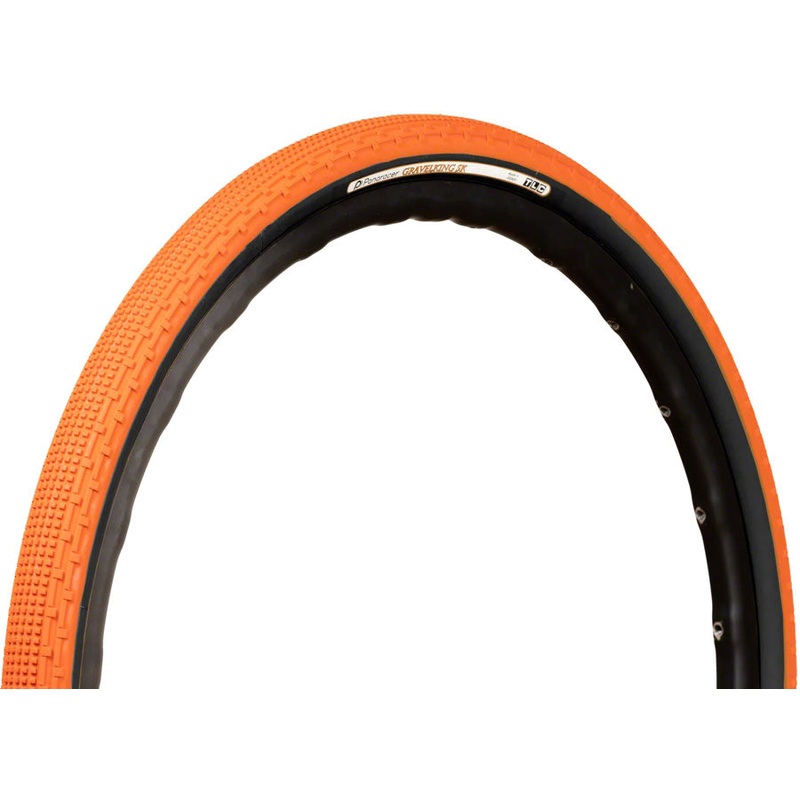 Panaracer GravelKing SK Tire – 700 x 32 Tubeless Folding Sunset Orange/Black