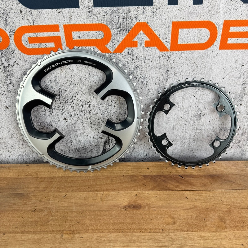 Shimano Dura-Ace 9000 53/39t 11-Speed 4-Bolt 110BCD Bike Chainring Set 141g