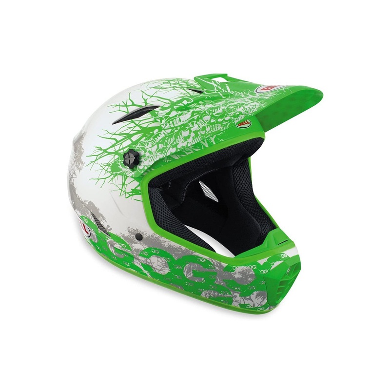Bell Drop BMX/Downhill Full Face Helmet – Garcia – Green-White