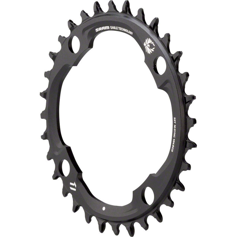 SRAM 30t 94 BCD x 4-Bolt 11/12-Speed X-Sync2 Eagle Chainring, Black