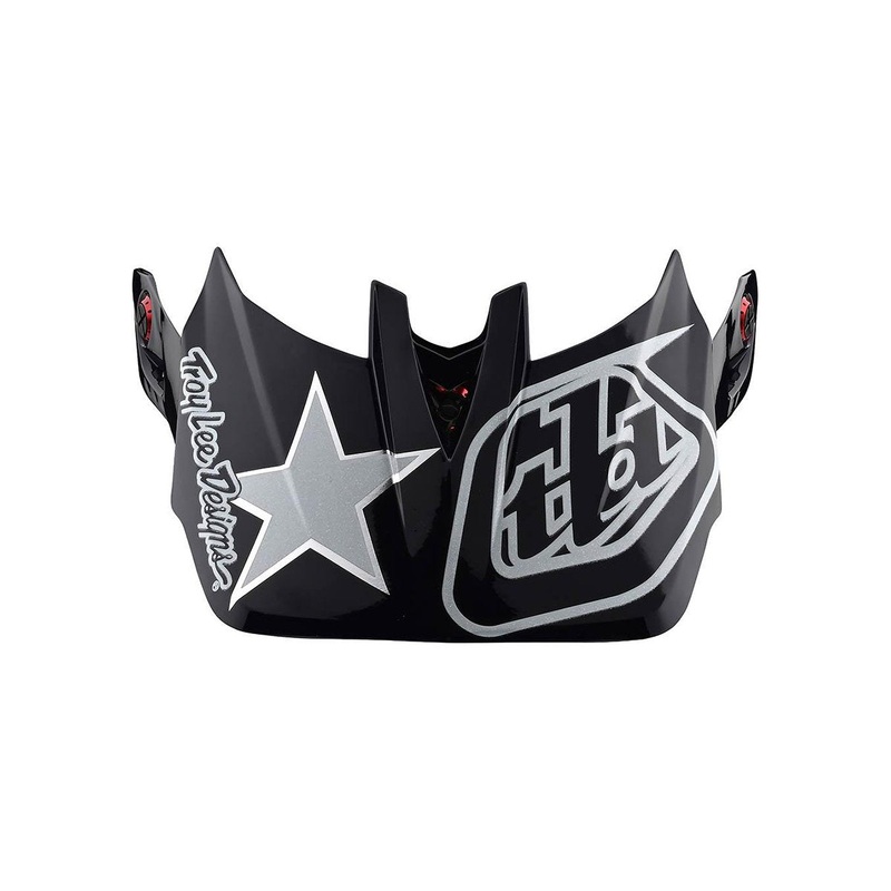 Troy Lee Designs D4 Replacement Visor – Freedom – Red-White