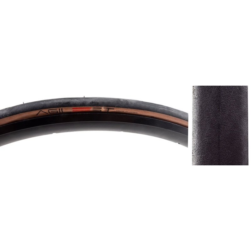 Agilest Road Tire 700x25C Folding Clincher ZSG AGILE Advanced Extra Alpha Cord Amber