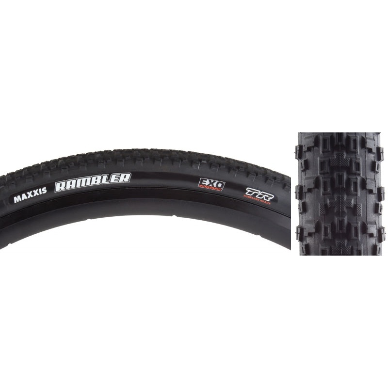 Maxxis Rambler Tire – 650b x 47 Tubeless Folding Black Dual EXO