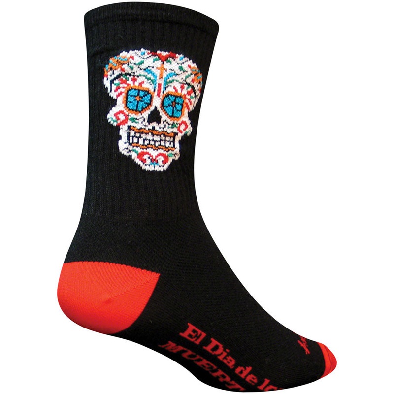 SockGuy Crew El Dia Socks – 6″ Black Large/X-Large