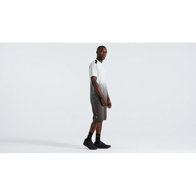 trail short w/liner men charcoal 42