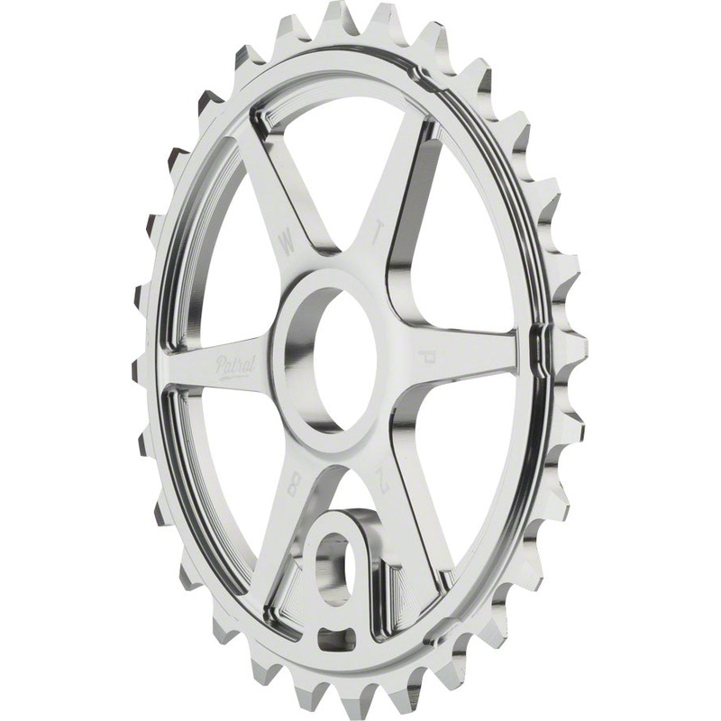 We The People Patrol Sprocket 28t High Polished 23.8mm Spindle Hole With Adaptors 19mm 22mm