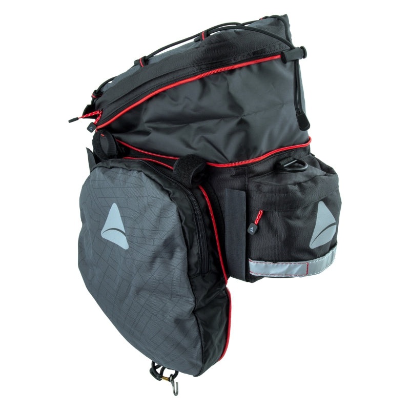 Axiom Seymour Oceanweave EXP 19+ Trunk Bag Velcro Straps 7.9×11.8×5.9 1135 c.i. (expanded) Grey/Black