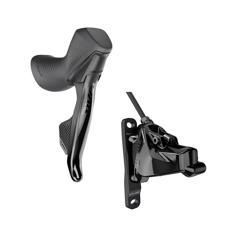 SRAM Rival eTap AXS HRD Shift/Brake Lever and Hydraulic Disc Caliper – Right/Rear Flat Mount 20mm Offset 1800mm Hose Black D1