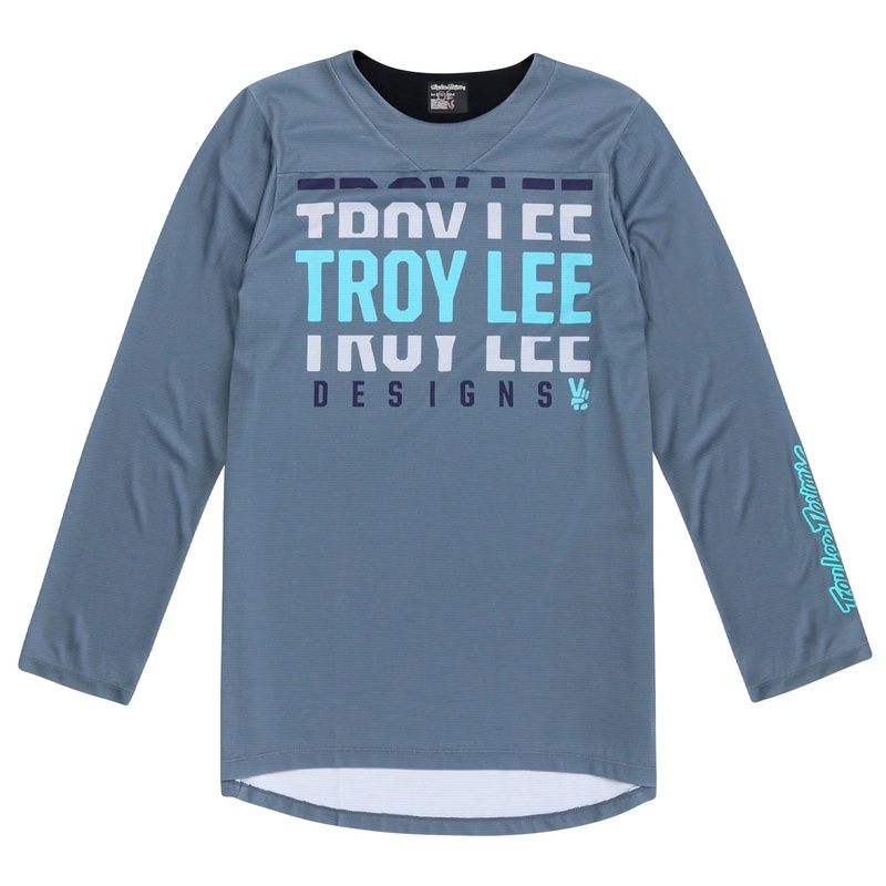 Troy Lee Designs Ruckus 3/4 Sleeve MTB Jersey – Spun – Steel Blue