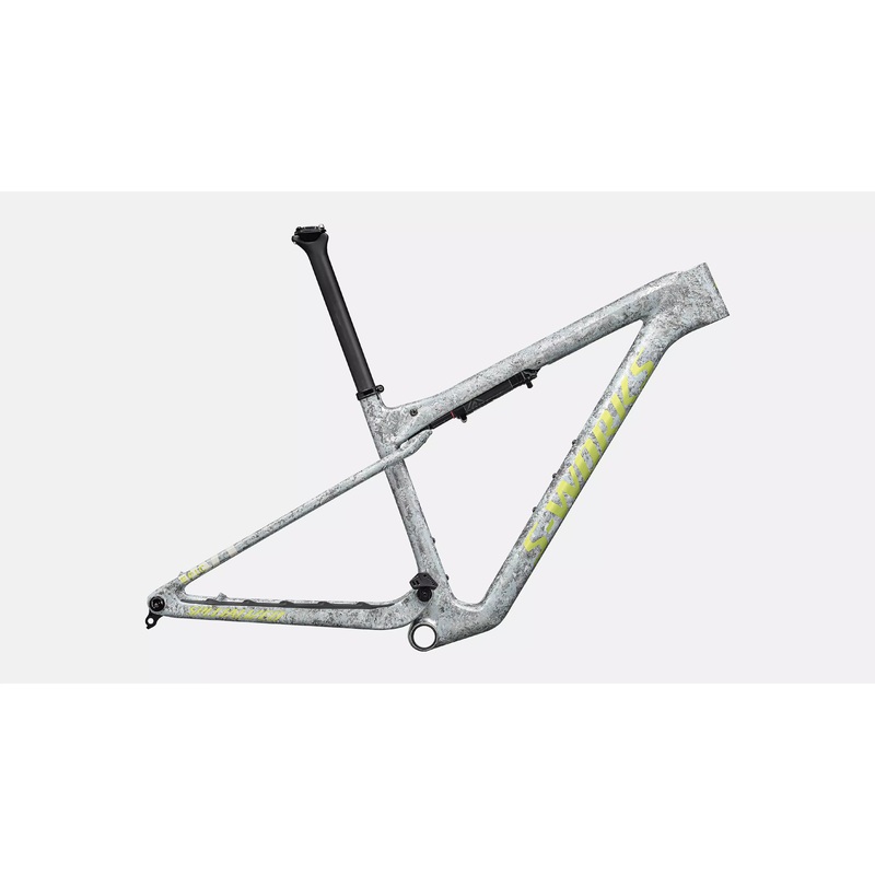 2025 Specialized S-Works Epic World Cup Frameset – Gloss Dune White / Ashen Grey / Sea Foam Impasto