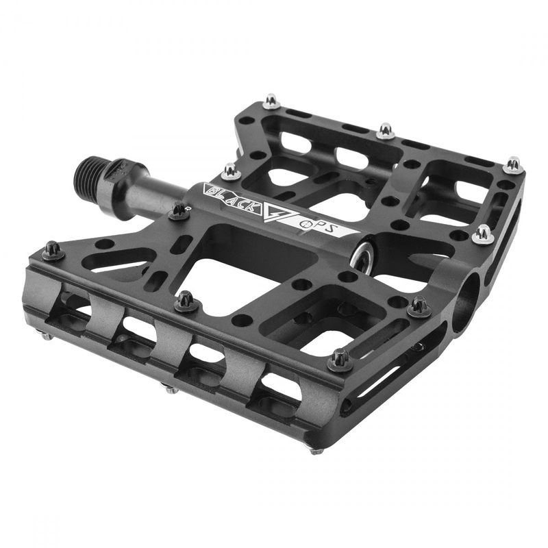 Black Ops TorqLite UL Platform Pedals 9/16″ Aluminum Body Replaceable Pins Black