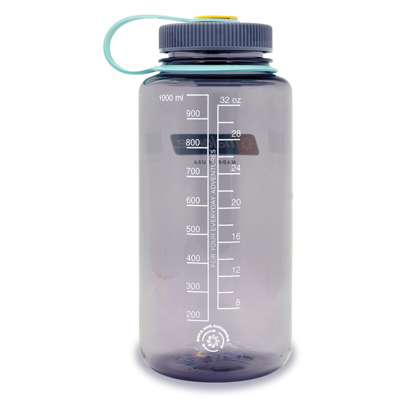Eco-Friendly 32oz Nalgene Wide Mouth Bottles with 50% Recycled Content  Durable, Leak-Proof, BPA-Free, Reusable Water Bottles for Outdoors & Everyday Use