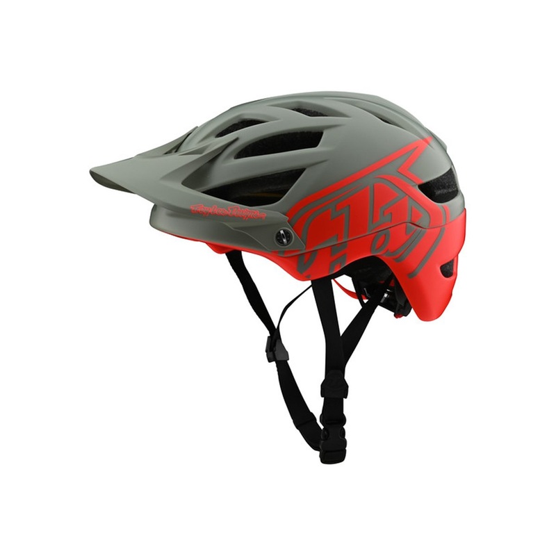 Troy Lee Designs A1 MIPS MTB Helmet – Classic – Youth – Orange-Gray – 2020