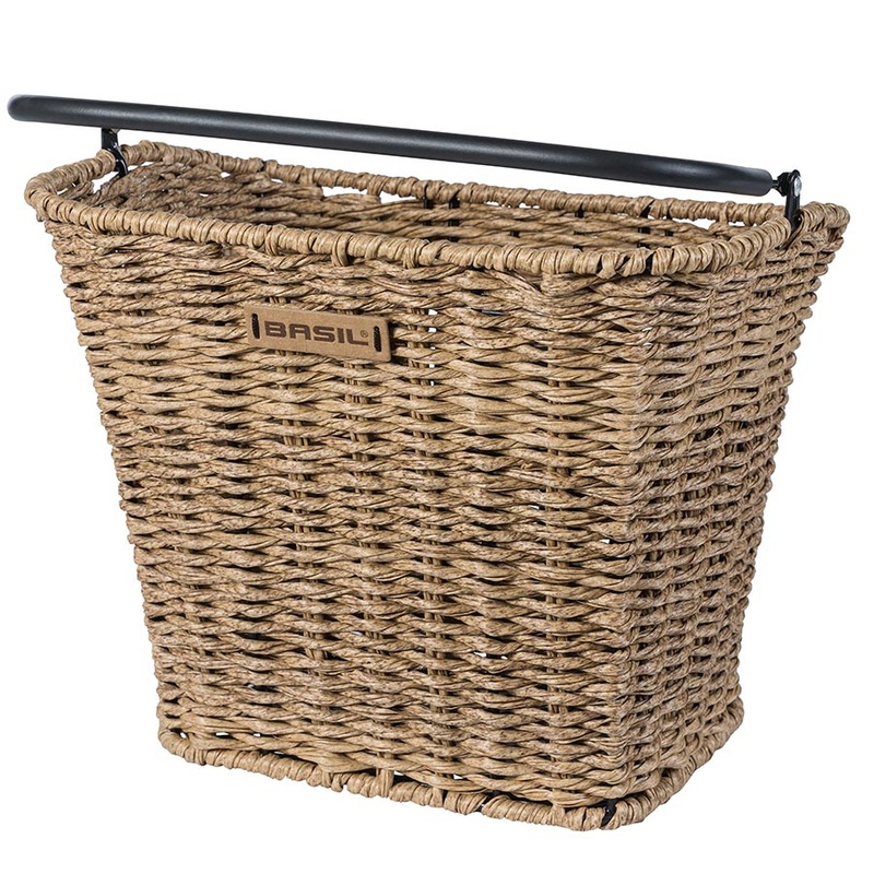 Bremen Rattan Basket Front 27x35x29 cm Green