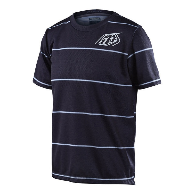 Troy Lee Designs Flowline Short Sleeve MTB Jersey – Youth – Revert – Black