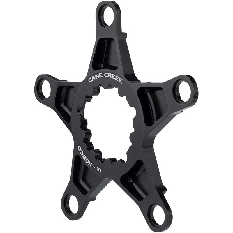 Cane Creek 5 bolt x 110bcd 1x Spider for eeWings All-Road Cranks, 3-Bolt Interface, Black
