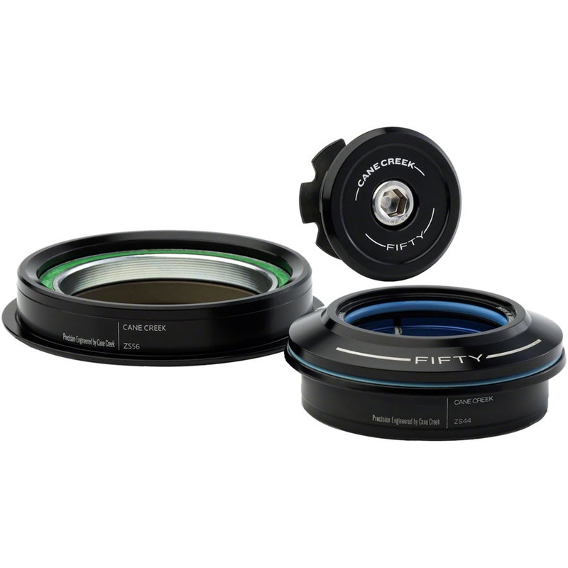 Cane Creek 50 Headset – ZS44/28.6/H8 Upper | ZS56/30 Lower Tapered Black
