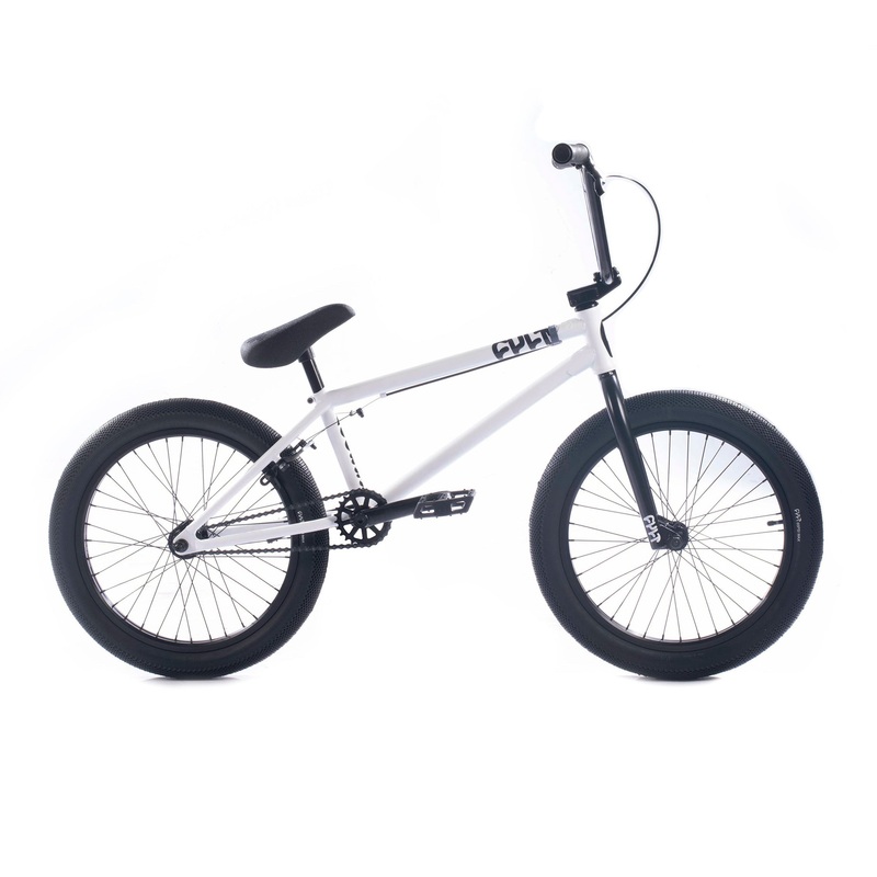 Cult Access 20″TT BMX Freestyle Bike-Matte White/Black