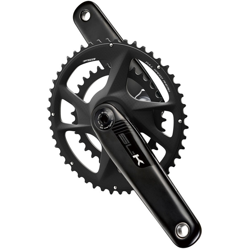Full Speed Ahead SL-K 2x Modular Carbon Crankset – 172.5mm For Shimano HG+ 12-Speed 52/36t DM/90 BCD 30mm 386EVO Spindle BLK