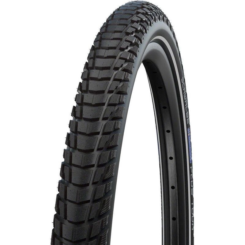 Schwalbe Marathon Plus Tour Tire – 700 x 38 Clincher Wire Black/Reflective Performance Line SmartGuard Addix E-50