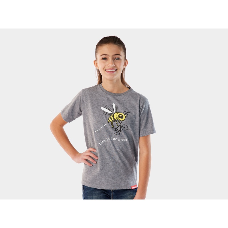 Shirt Trek Bee Tee Youth Large Grey