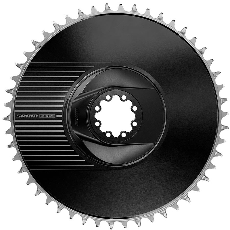 SRAM RED Aero X-Sync Chainring – 50t 12-Speed 8-Bolt Direct Mount Black E1