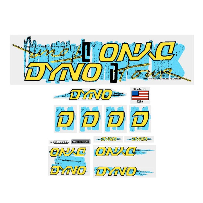 1987 DYNO D-Tour Decal Set