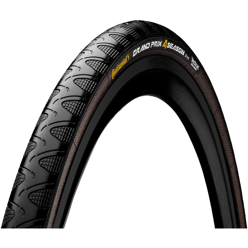 Continental Grand Prix 4-Season Tire – 700 x 28, Clincher, Folding, Black, Vectran Breaker, DuraSkin
