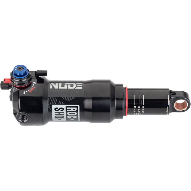 RockShox Deluxe Nude RLC3 Rear Shock – 165 x 45mm, DebonAir, Prog, 0 Tokens, 1 Eff Token, LM Tune, 430 L/O, Trunnion,