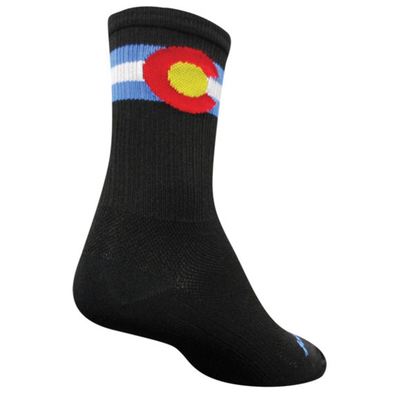 Sockguy Colorado SGX6 Socks, 9-13, Black