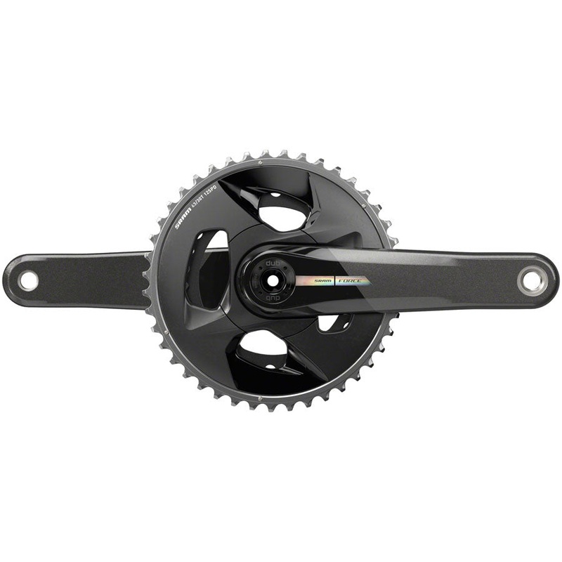 SRAM Force Wide Crankset – 167.5mm 2x 12-Speed 43/30t 94 BCD DUB Spindle Interface Iridescent Gray D2