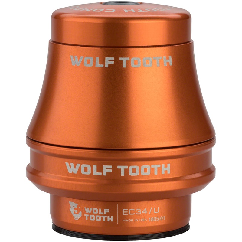Wolf Tooth Premium Headset – EC34/28.6 Upper 35mm Stack Orange