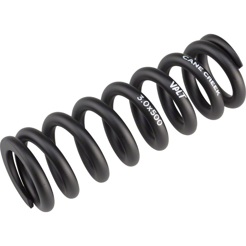 Cane Creek VALT Lightweight Steel Spring for Coil Shock, 3.00″/76mm x 500lbs, Black