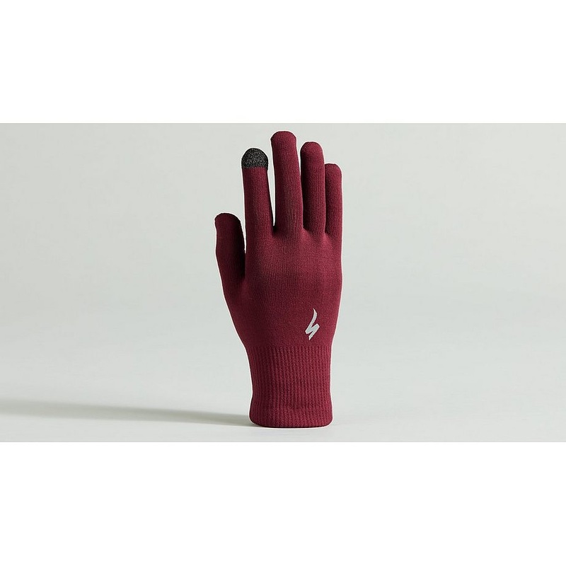 Specialized thermal knit glove lf maroon m