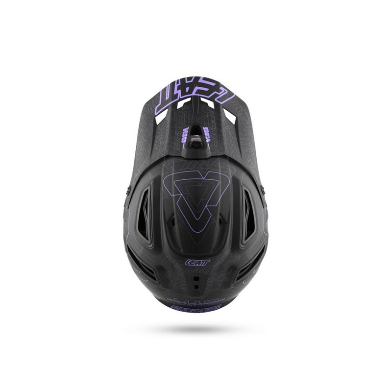 Leatt DBX 5.0 V10 Full Face Helmet – Black-Purple