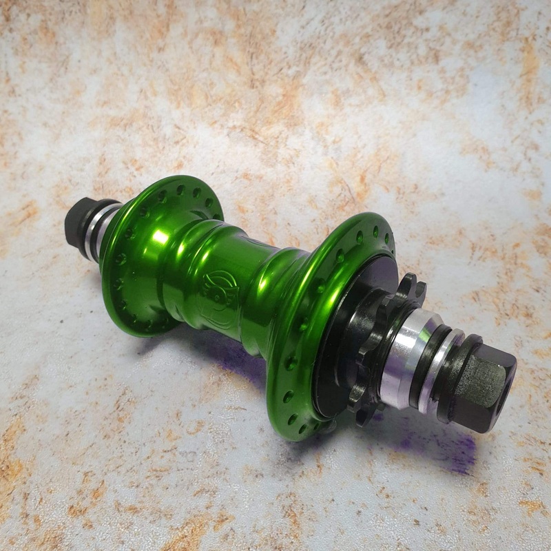 Profile Racing Mini Rear LHD Cassette Hub Green