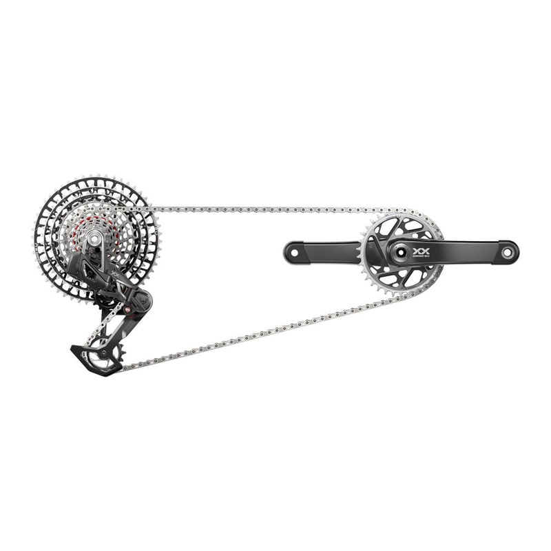 SRAM XX SL T-Type Eagle Transmission Groupset – 175mm Crank, 34t Chainring, AXS POD Controller, 10-52t Cassette, Rear Derailleur, Chain