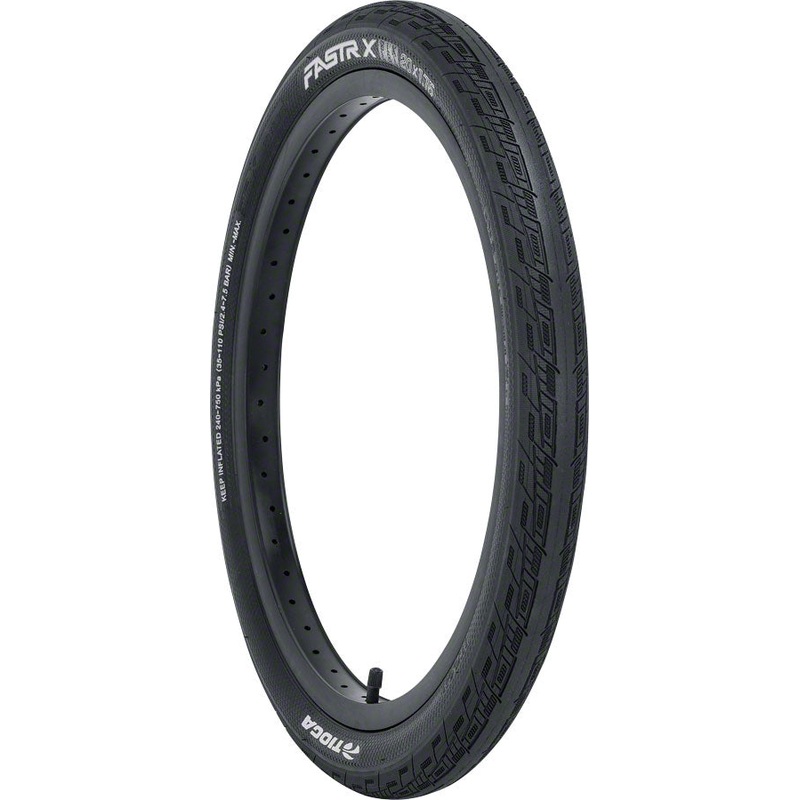 Tioga FastrX 24 x 1.75 Clincher Wire TPI 85 Black/Black Reflective BMX R9ZA6190