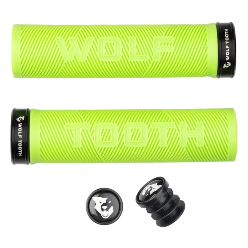 Wolf Tooth Components Echo Lock-On MTB Grips  Green