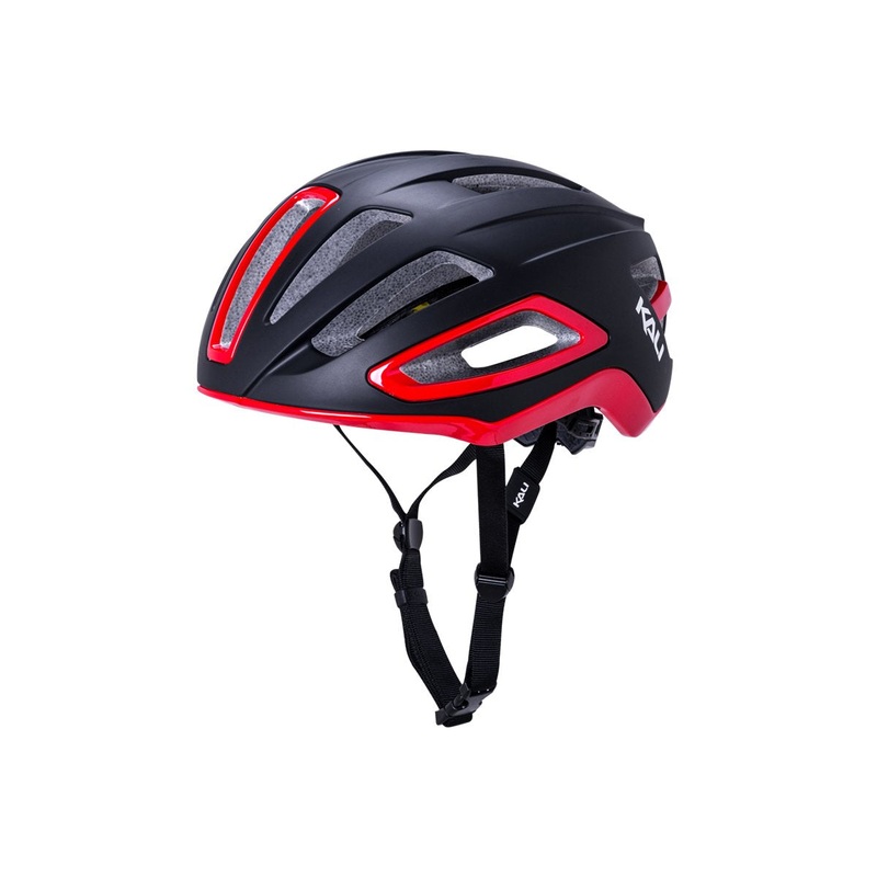 Kali Uno Solid Road Helmet – Matt Black-Red