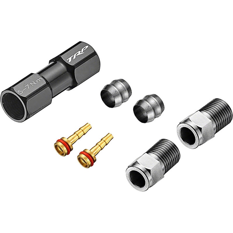 TRP TL1.3 Disc Brake Hose Coupler Kit – For 5.0mm Coupler Compression Ferrules Brass Inserts O-Ring Hose Retainer